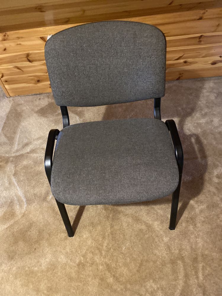 Krzesło do biurka, szare krzesło
