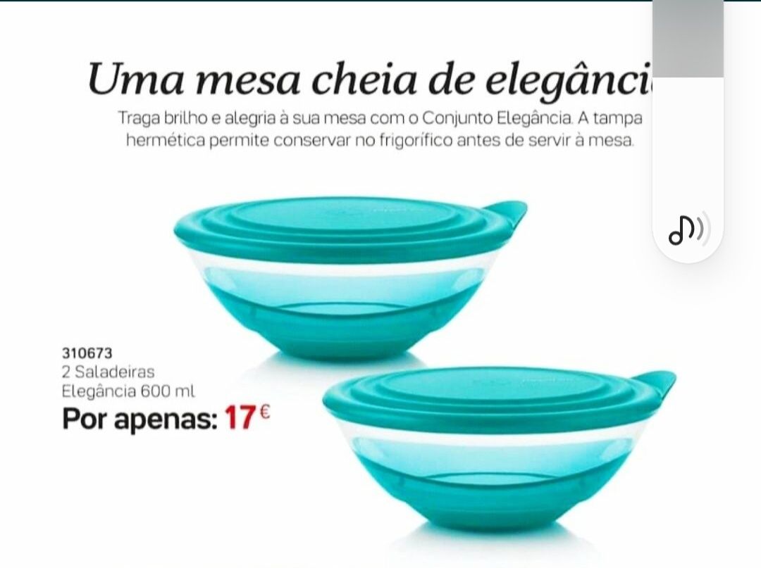 Tupperware SALADEIRA Cristal vermelho