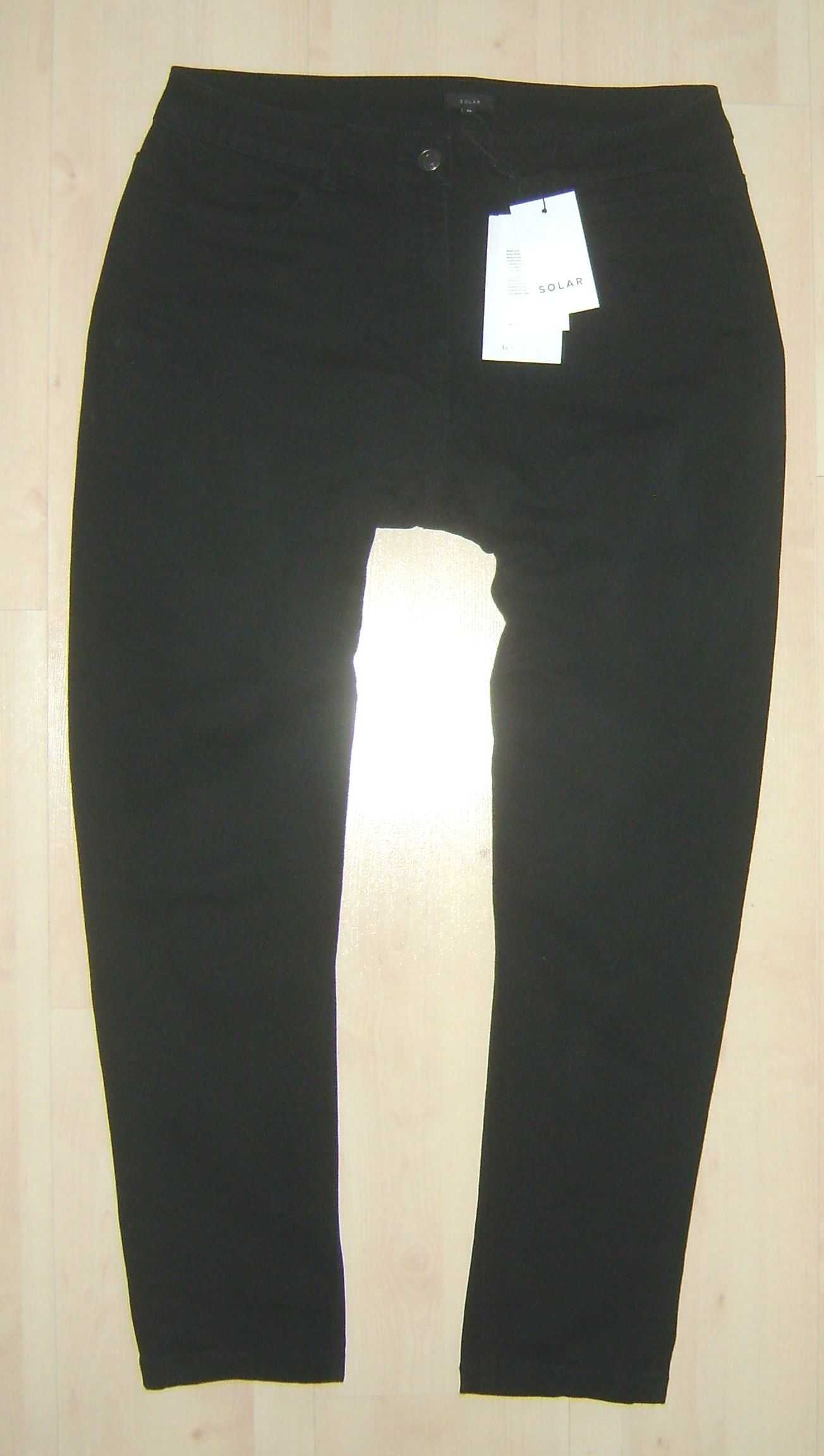 Solar czarne spodnie jeans damskie roz XL