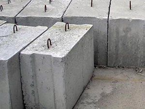 Блок бетонный фундаментный ФБС 24.4.6, Блок бетонний фундаментний