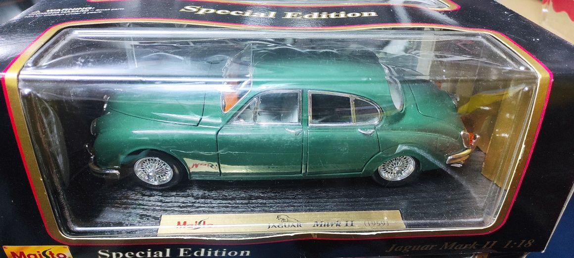 1/18 Jaguar Mark ll Maisto carro coleção miniatura