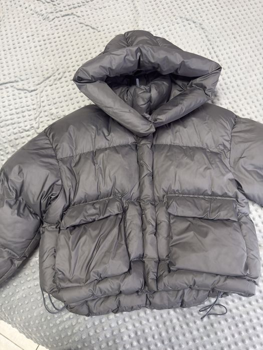 Зимова куртка-пуховик сіра | Дуже тепла