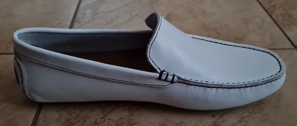 NOWE Mokasyny męskie KAZAR białe 100% skórzane (rozmiar 42) ORYGINALNE