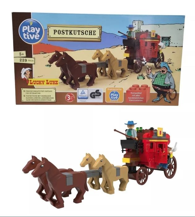 Конструктор PLAYTIVE Диліжанс Lucky Luke 239 деталей