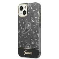 Etui Guess Bandana Paisley do iPhone 14 Plus 6,7" - Czarny