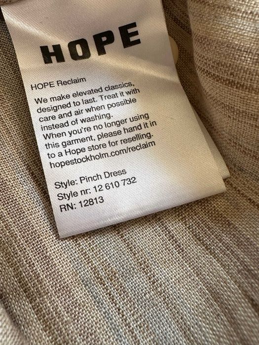 Hope Pinch Dress sukienka tunika koszula lniana unisex linen paski len