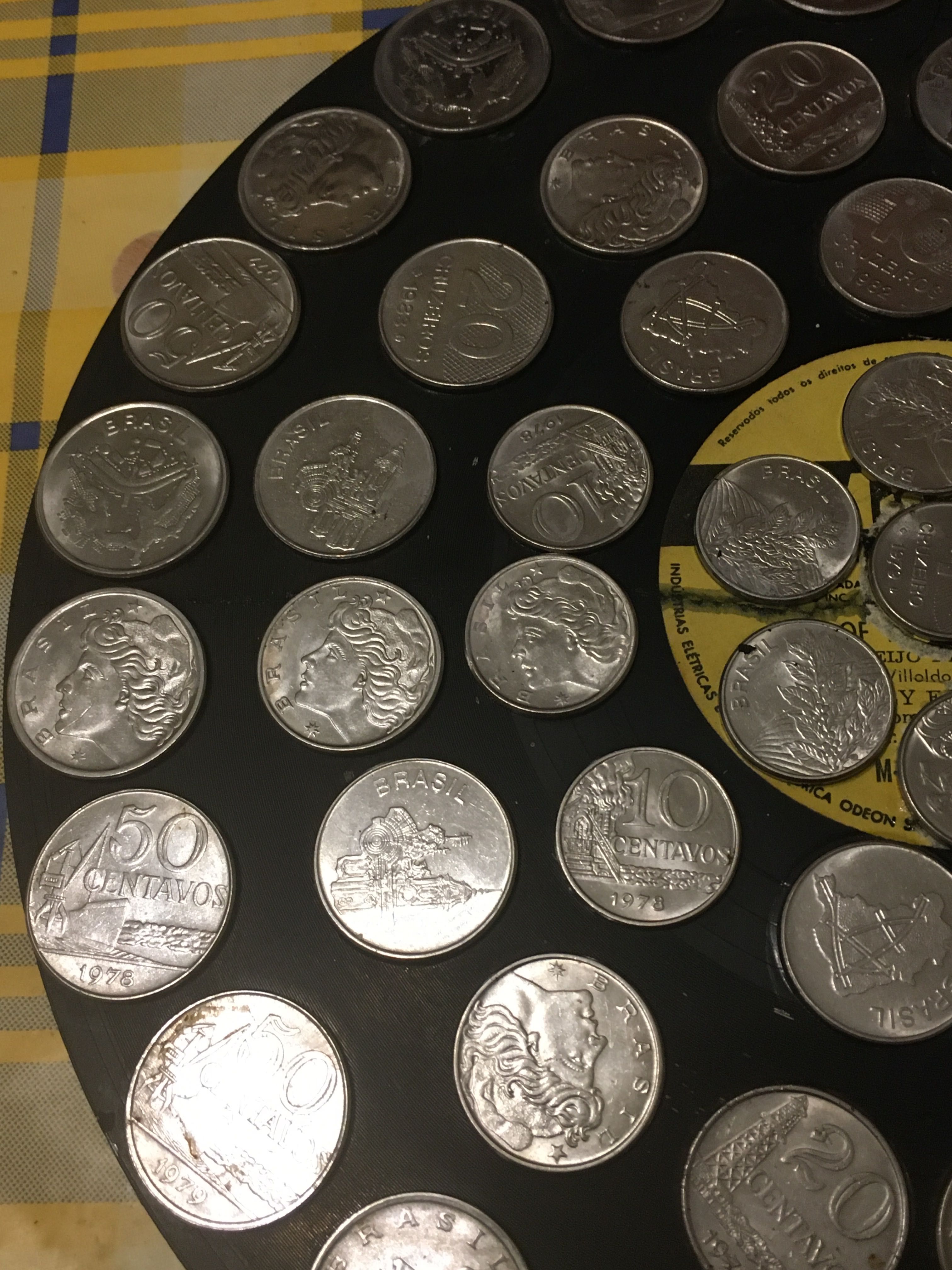 Moedas brasileiras anos 70 e 80