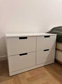 IKEA Nordli BIAŁA Komoda szafka nocna 4-szuflady 80x47x53cm