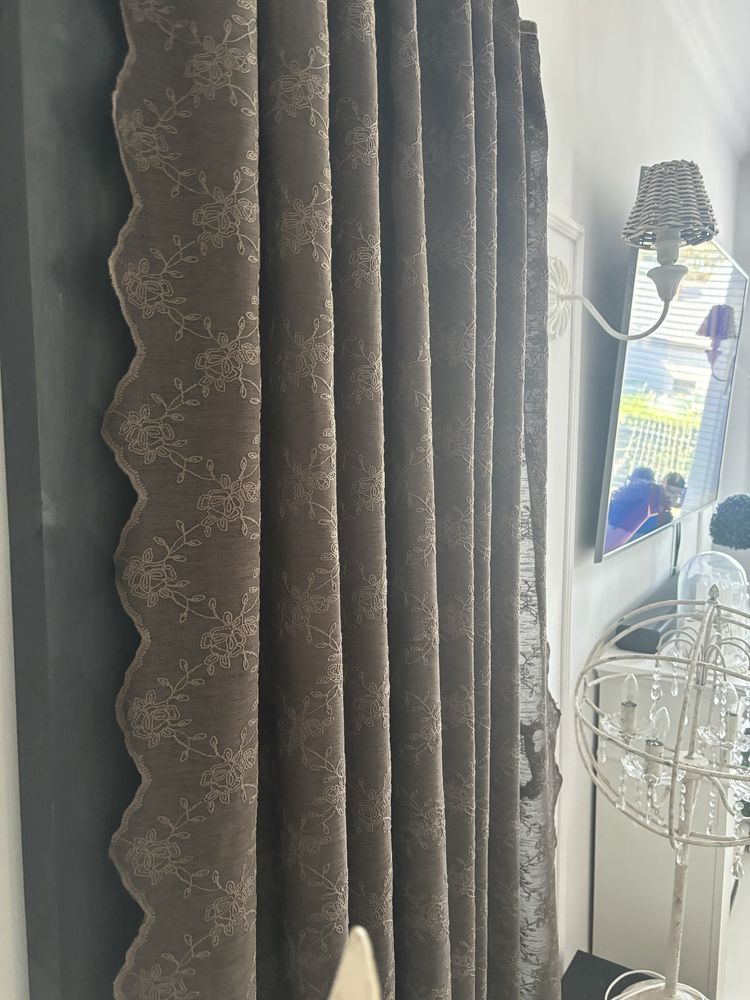 Piekne firany 2szt Lene Bjerre shabby chic prowansalski rustykalny