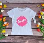 koszulka Barbie rozmiar 98cm-3XL biała lub czarna bluzka t-shirt