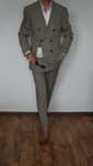 Garnitur Dwurzędowy Nowy Mango Rozmiar 50 180/100/80 Slim Fit Khaki