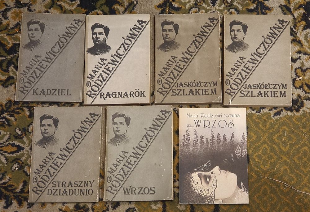 7 książek Maria Rodziewiczówna Wrzos, Kądziel, Straszny Dziadunio, Ra