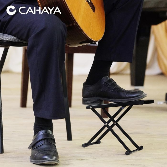 Cahaya Podnóżek Gitarowy Z Antypoślizgową Gumą|Regulowany