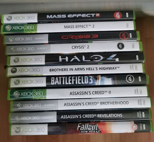 Gry Xbox 360 Assassins Creed Crysis Mass Effect Battlefield Halo