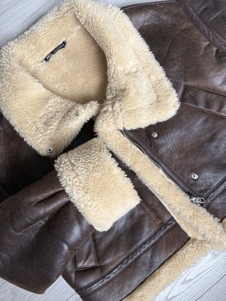 Дублянка Zara коричнева