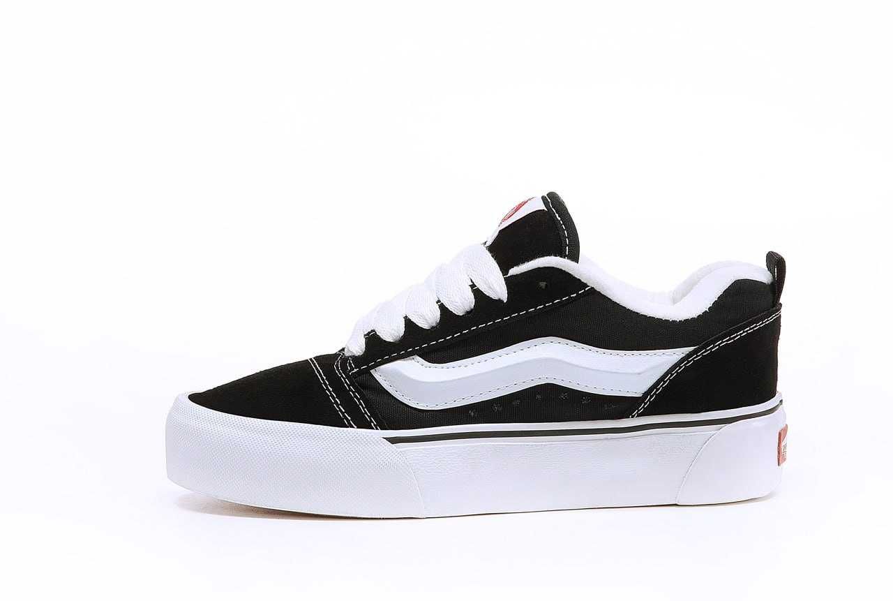 Женские кеды Vans Knu Skool Platform Black White 36-41 Новинка 2024!