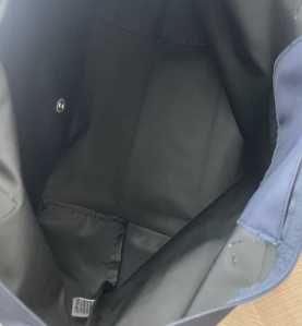 Torba na ramię Longchamp z granatowego płótna