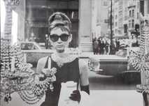 Duży plakat z filmu Śniadanie u Tiffaniego Audrey Hepburn 140 x 100cm