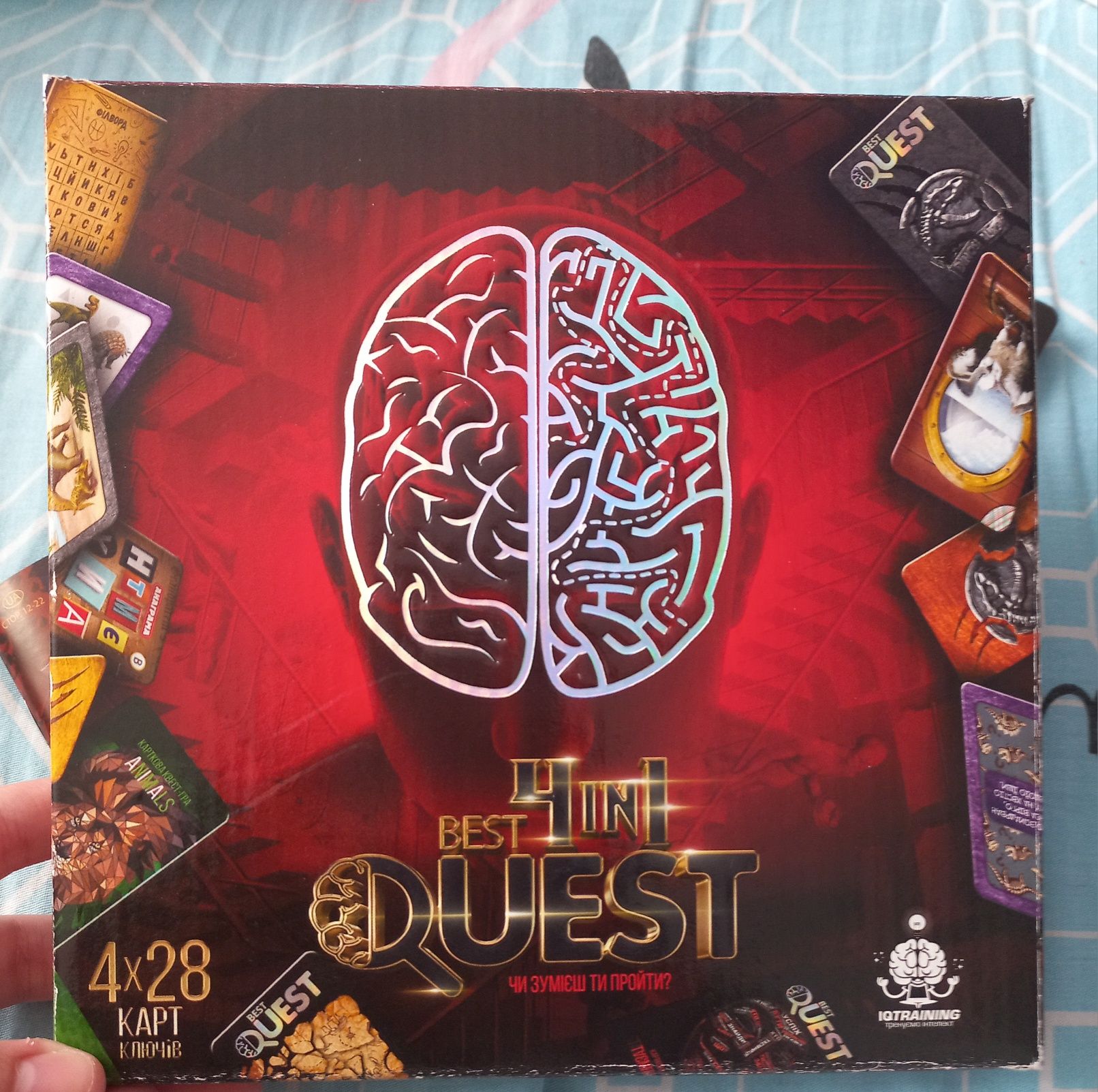 Настільна гра Danko toys Best Quest 4 in 1 
В одній коробці на вас че