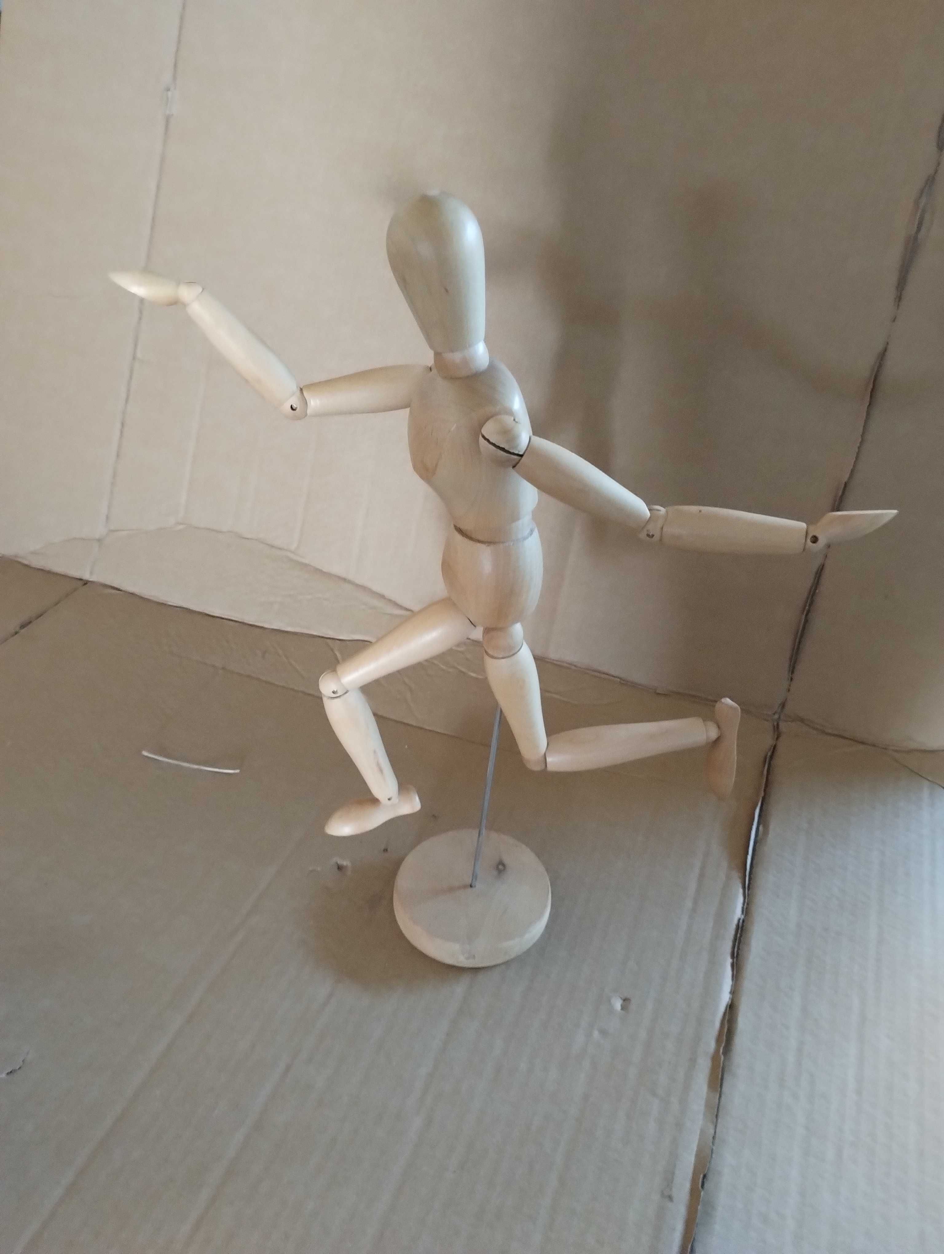 Duży manekin drewniany szkic model do nauki rysowania 33cm