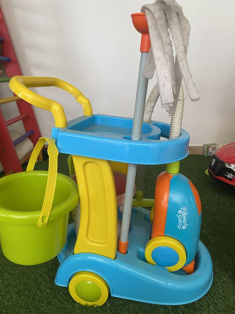 Carrinho de limpezas Aspirador conjunto limpeza Vileda mini