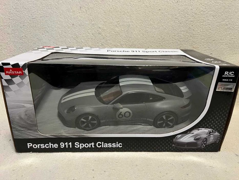 Auto zdalnie sterowane RASTAR - 1:16 PORSCHE 911 SPORT CLASSIC szary
