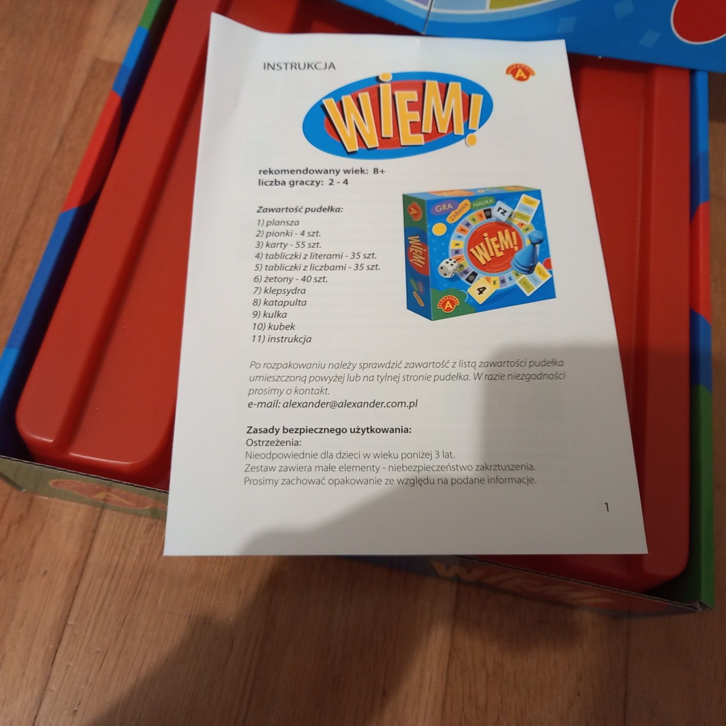 Gra planszowa wiem!