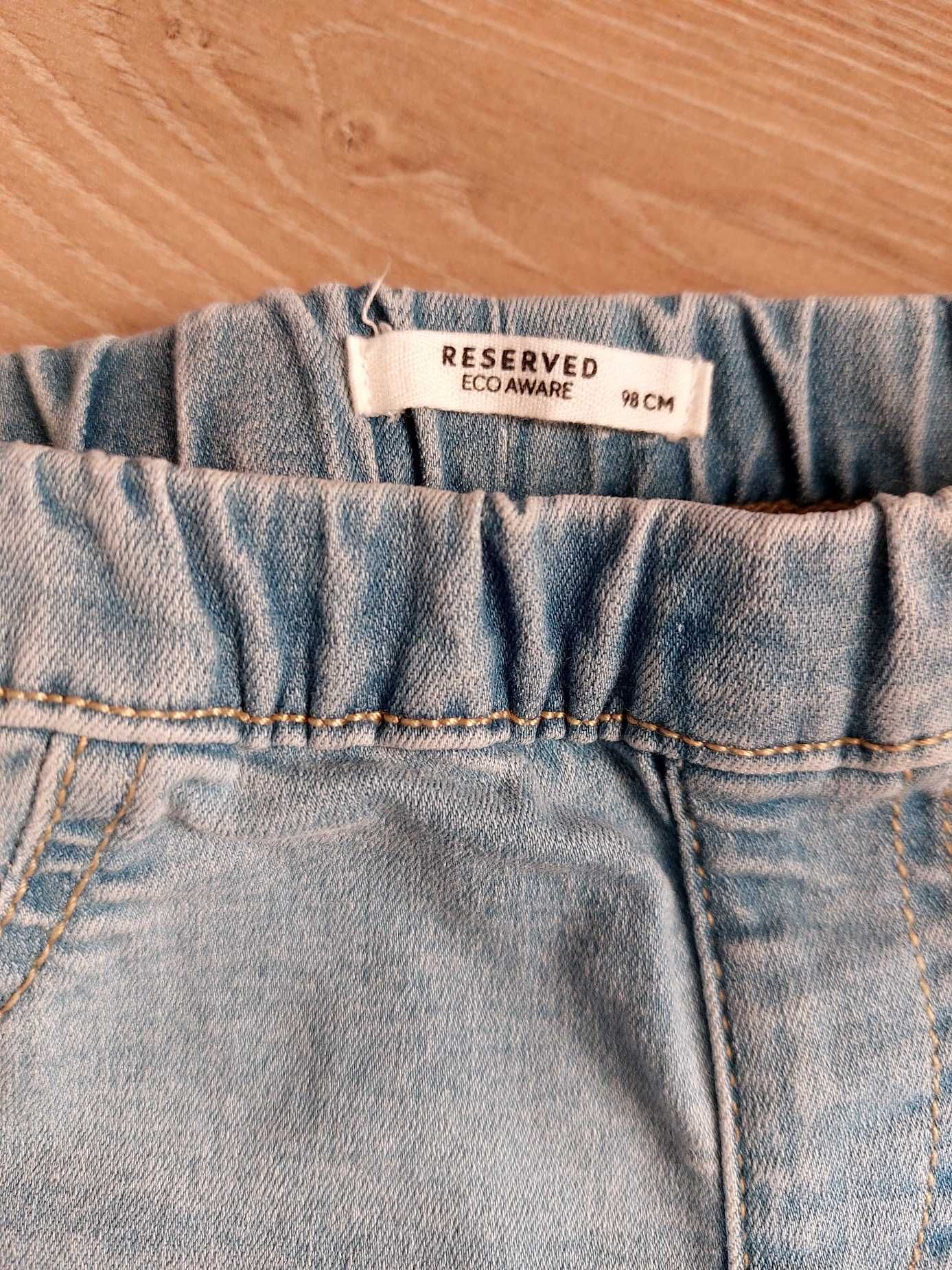 Jeansy dziewczęce legginsy jeansowe Reserved 98