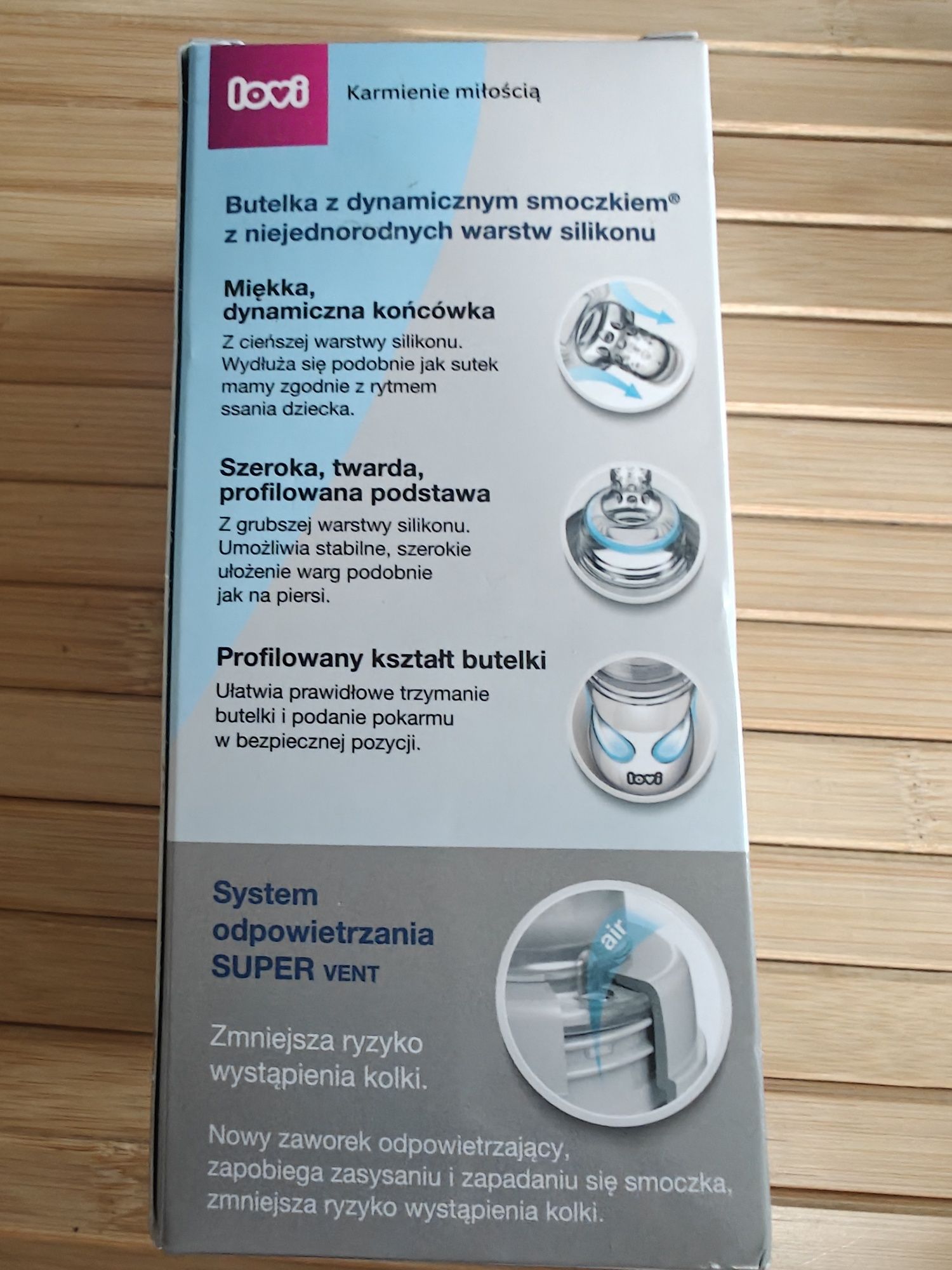 Butelka ze smoczkiem lovi 0+