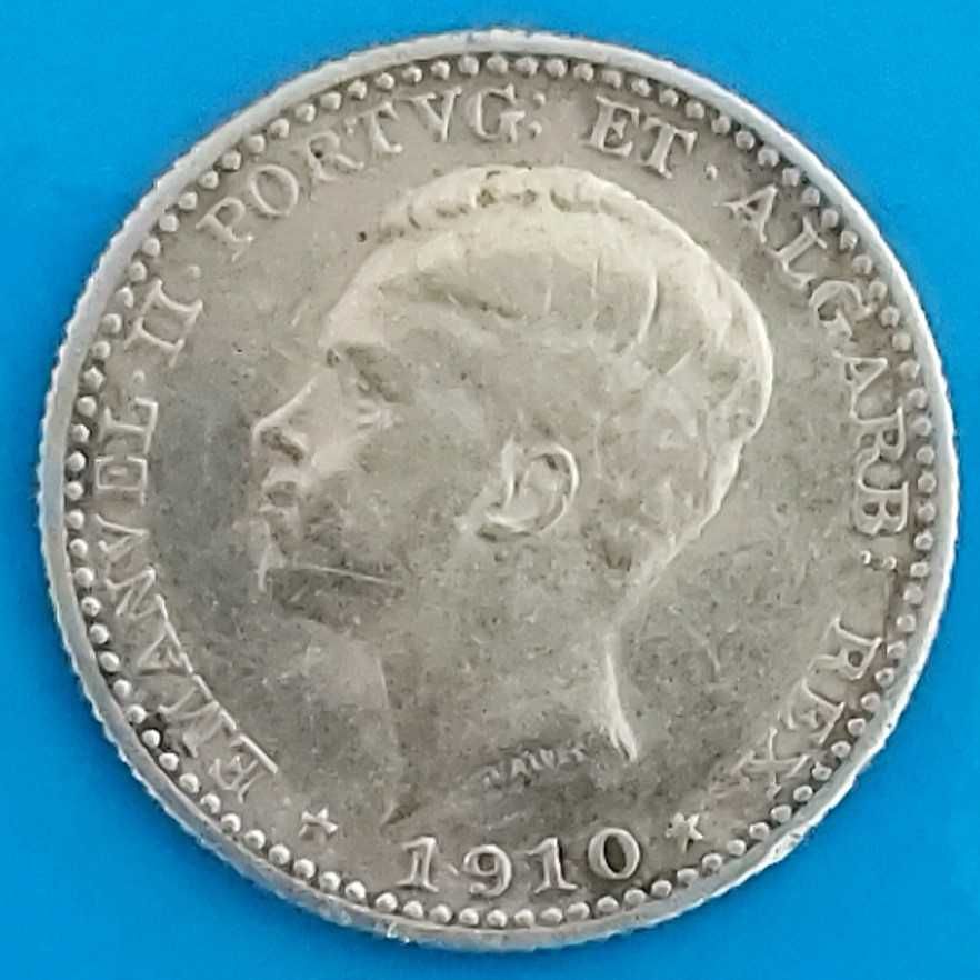 100 Reis de 1910, Tostão, D. Manuel II