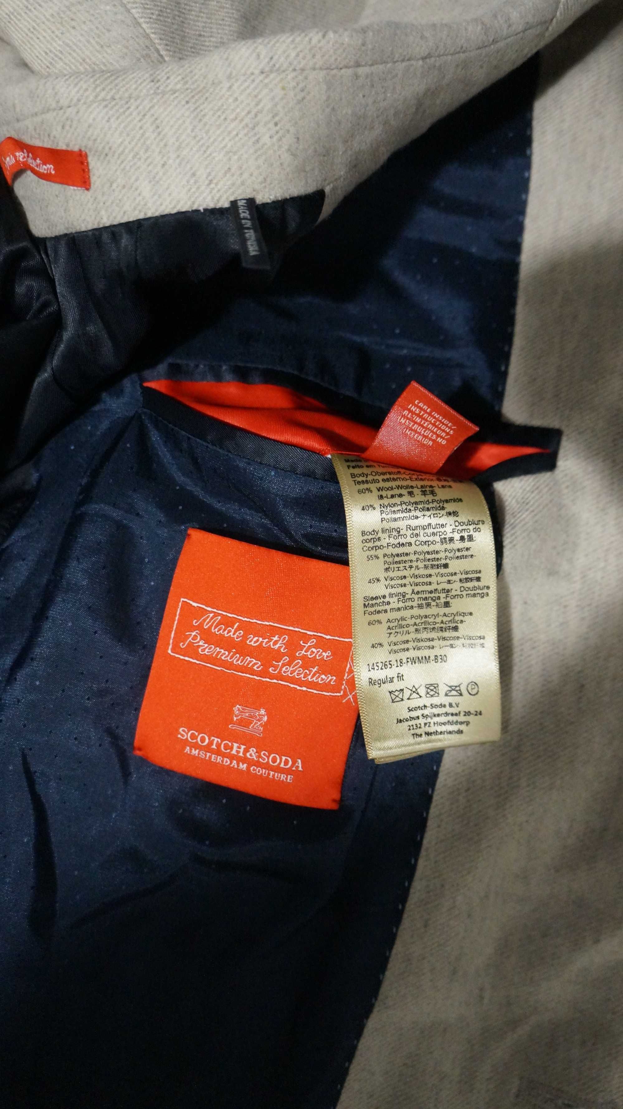 Marynarka Scotch & Soda Rozmiar M Kolor Kremowy Fit