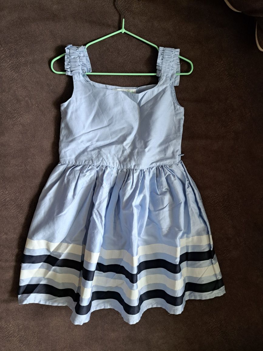 Elegancka błękitna sukienka rozm. 104 Max & Mia
