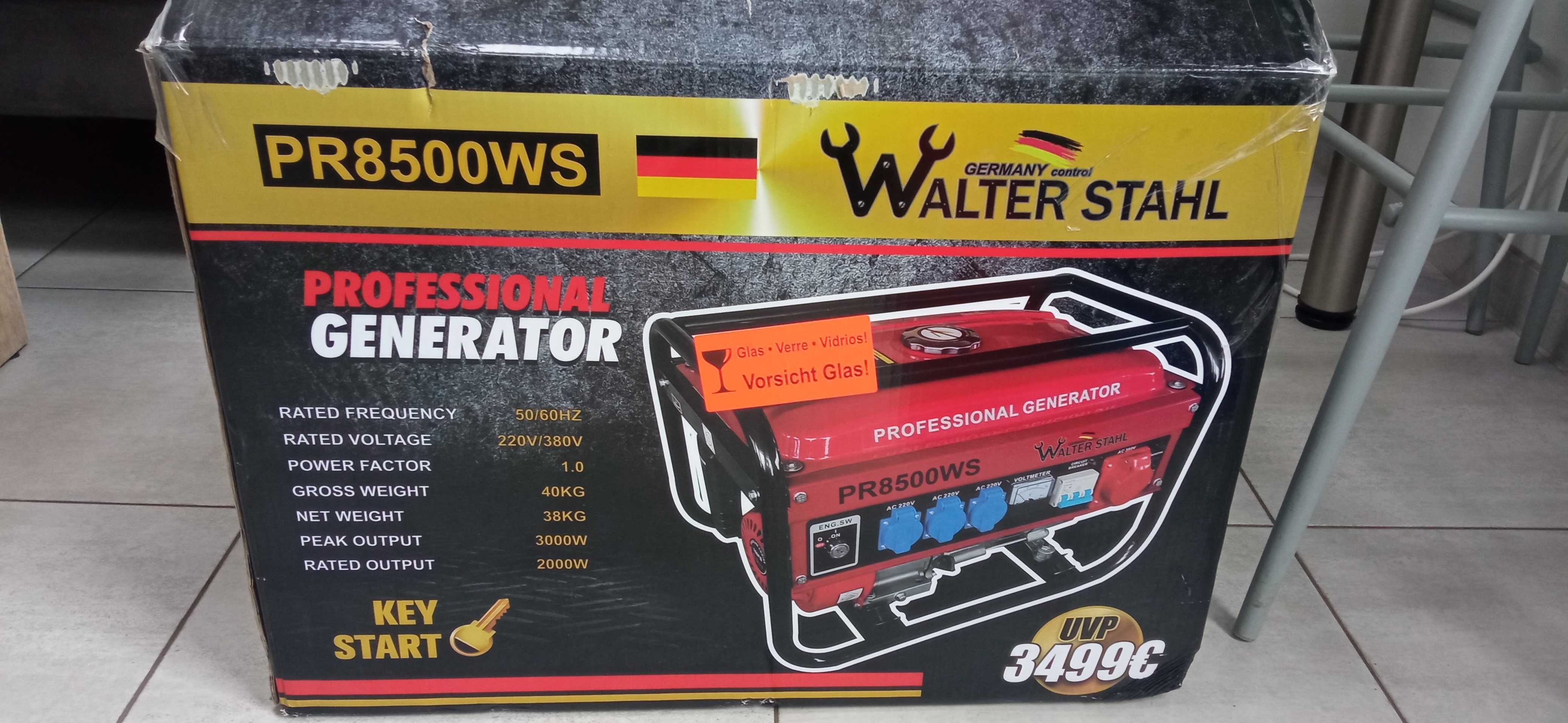 Генератор   Professional GENERATOR WALTER STAHL PR 8500 WS, Германия