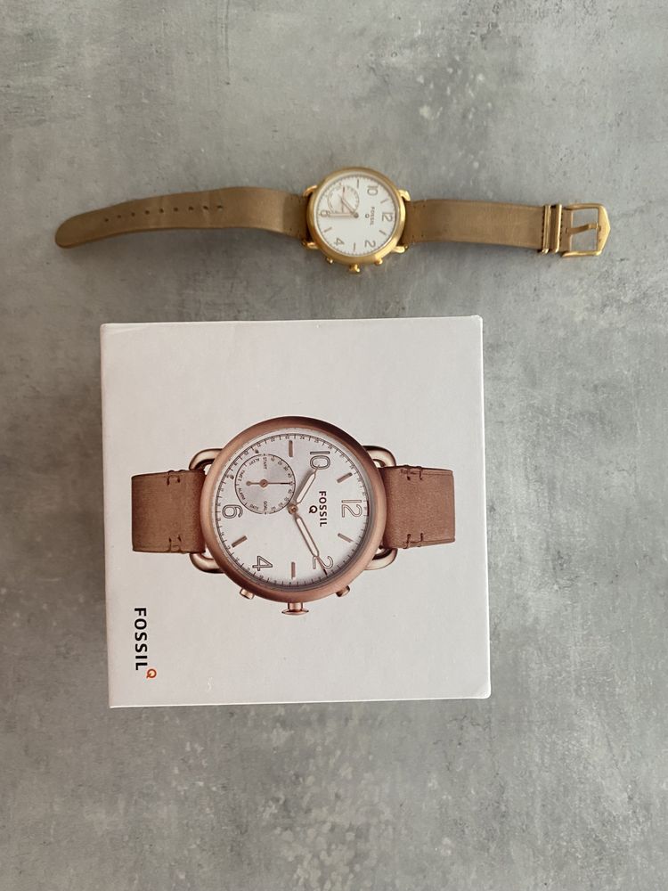 Relógio casual smartwatch híbrido Fossil Tailor Q