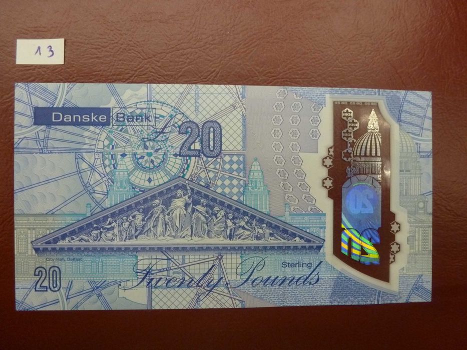 Banknot polimerowy Irlandia Północna 20 funtów