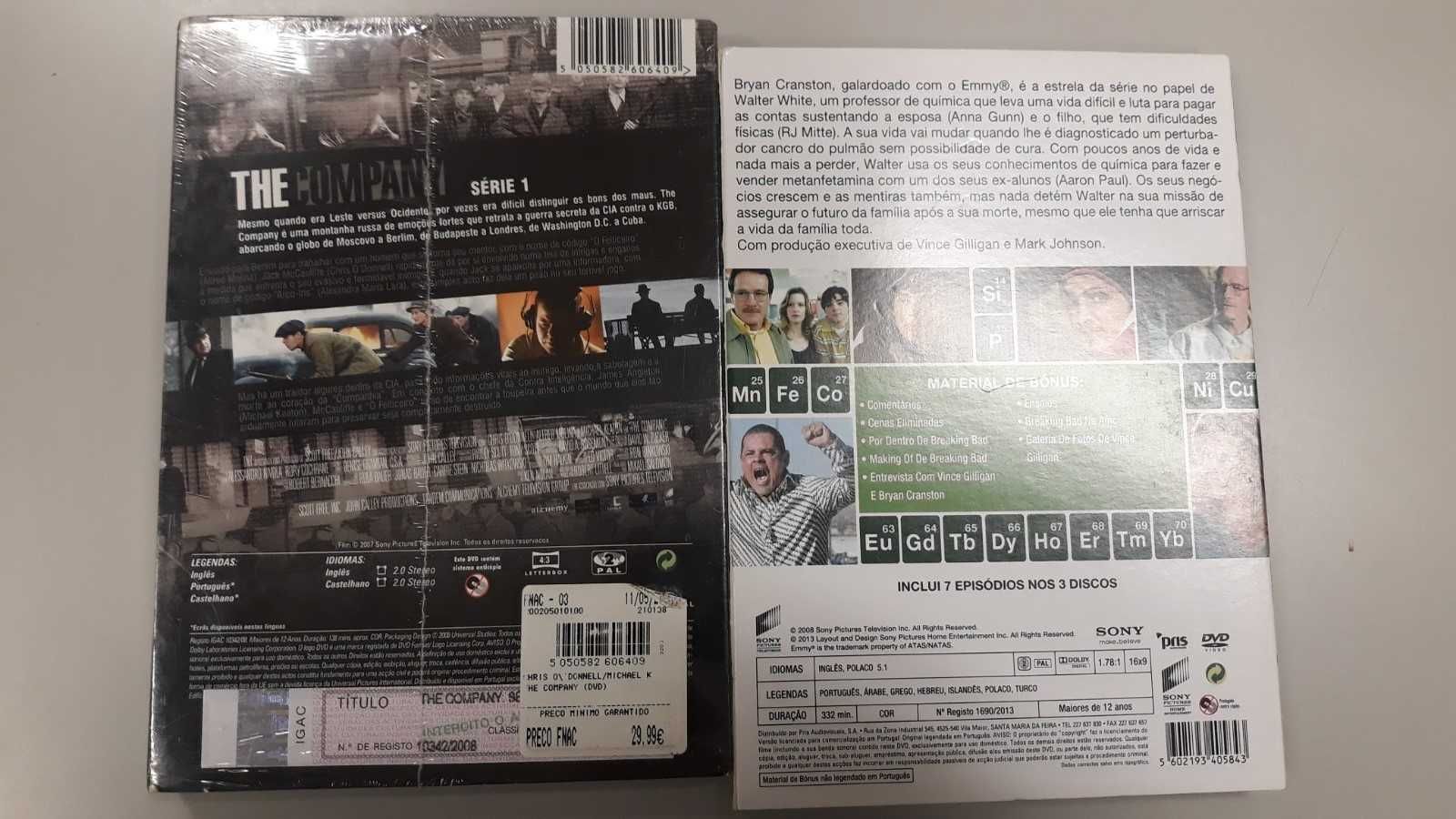 Série 1 - The Company (selada) e Série 1  Breaking Bad