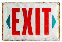 Placa em Metal EXIT