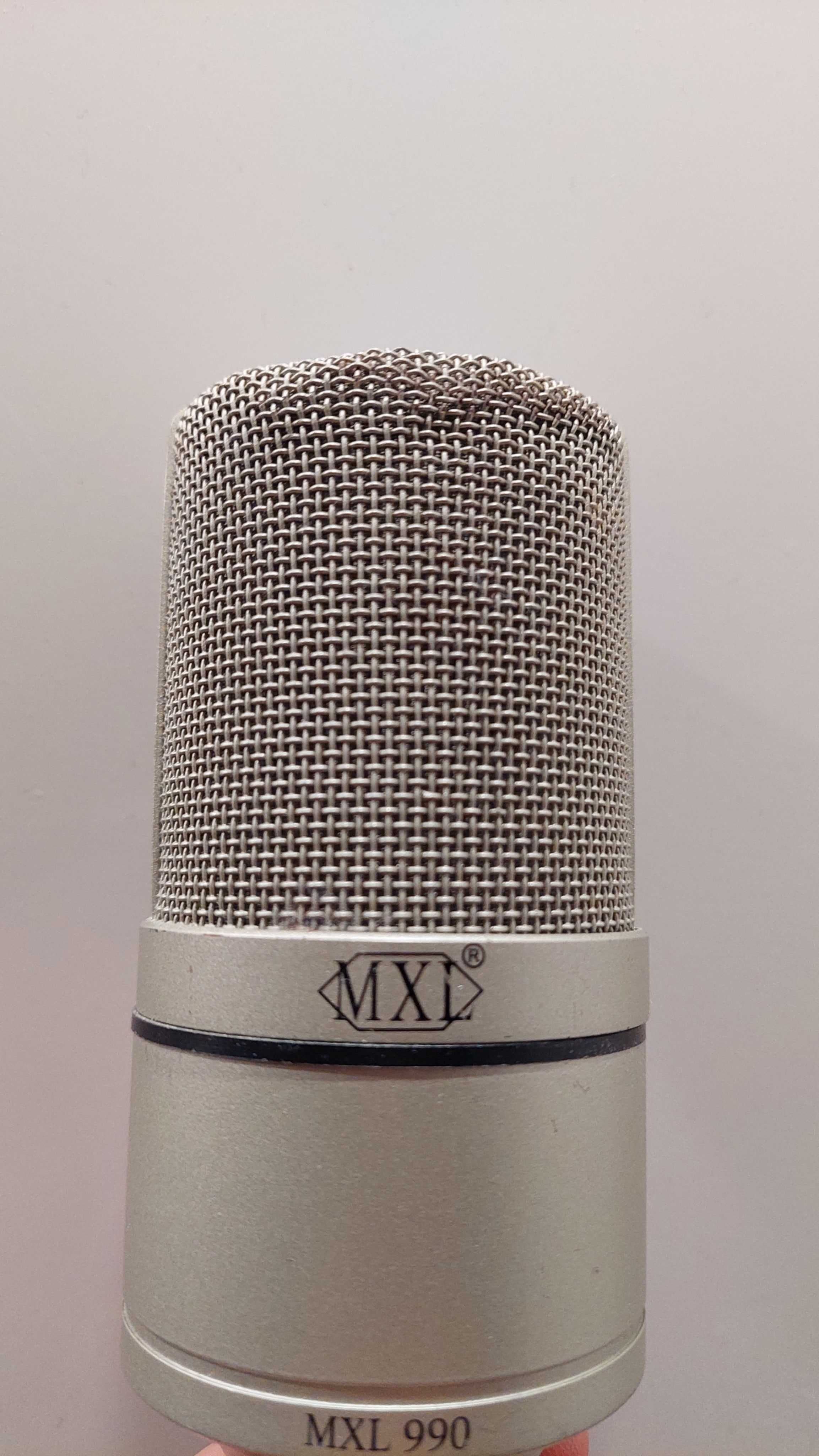 Mikrofon pojemnościowy MXL 990 + cały zestaw (uchwyty/popfilter)