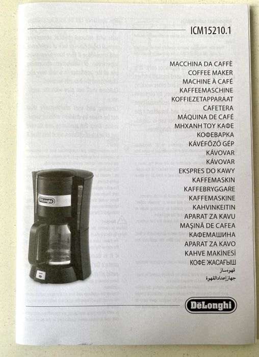 Jarro para maquina de café de filtro DēLonghi