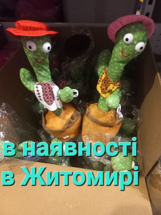 Танцующий кактус в Житомир, танцюючий кактус з українськими піснями