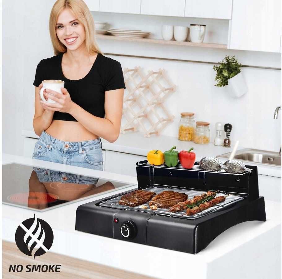 Grill Elektryczny 2400W 2w1 Zdejmowana Konstrukcja Do kuchni i Ogrodu