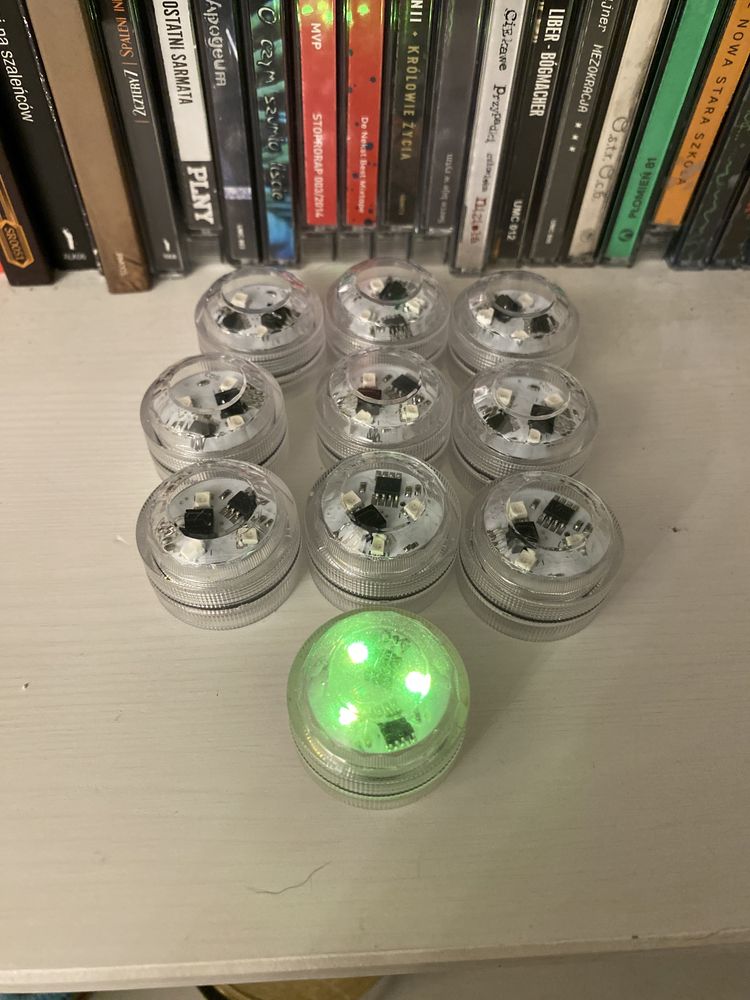 Lampki led z pilotem. Podswietlenie figurek