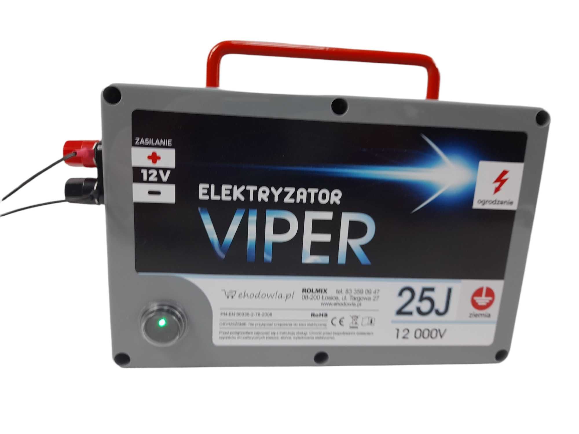 Elektryzator pastuch elektryczny VIPER 25J 12 000V