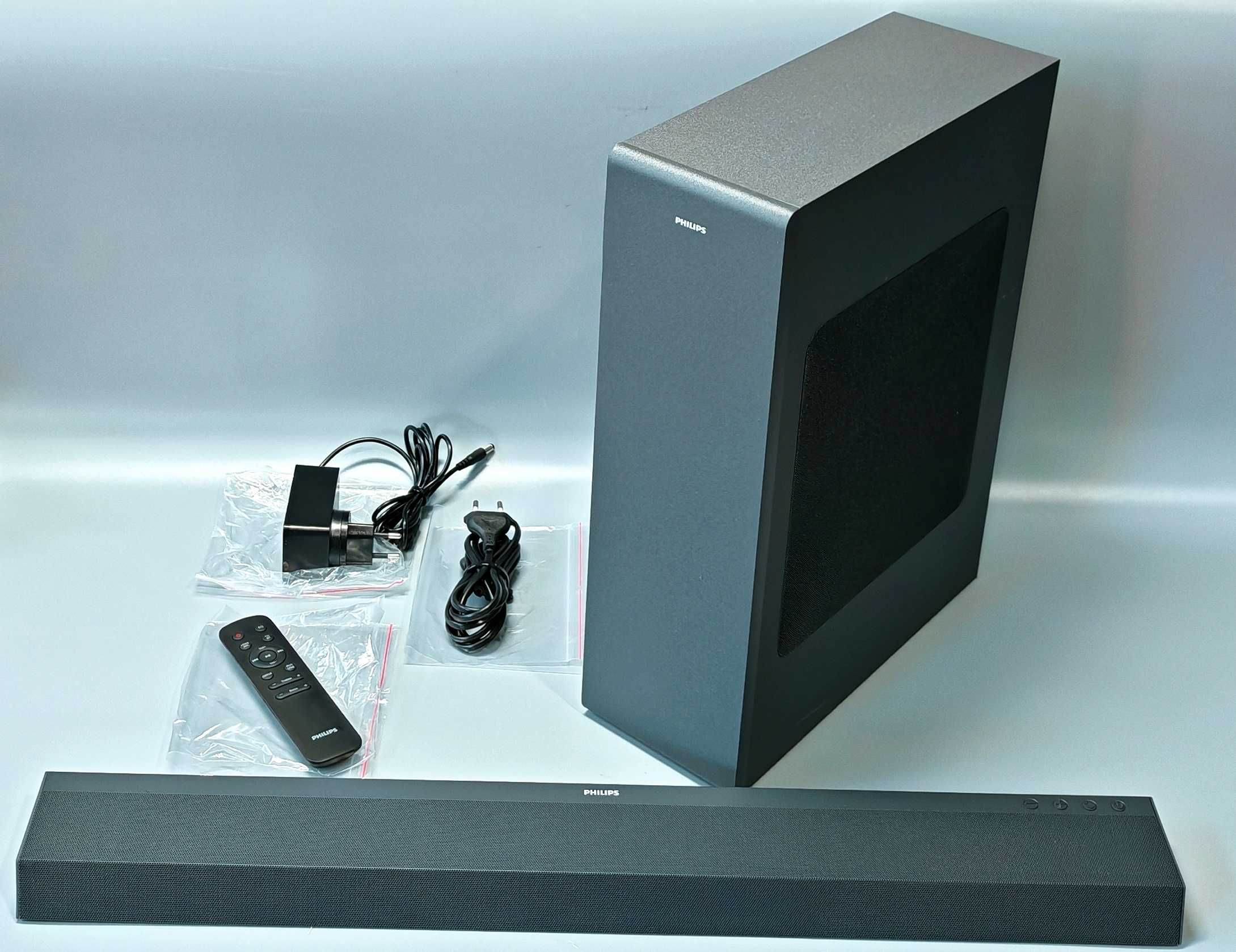 Soundbar 2.1 Philips B6305 Subwoofer Bluetooth Dobly A HDMI ARC 140W !