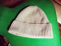 Gorro malha canelada beje H&M