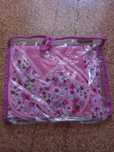 Set Toalha, Babete e Bolsa - Rosa - Boneca