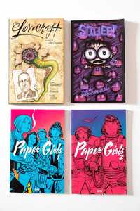 Livros de BD - Paper Girls, Lovecraft e Squee!