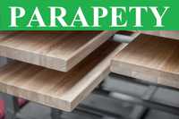 Drewniane parapety wewnętrzne gr 40 mm, dąb mikrowczepy, Producent