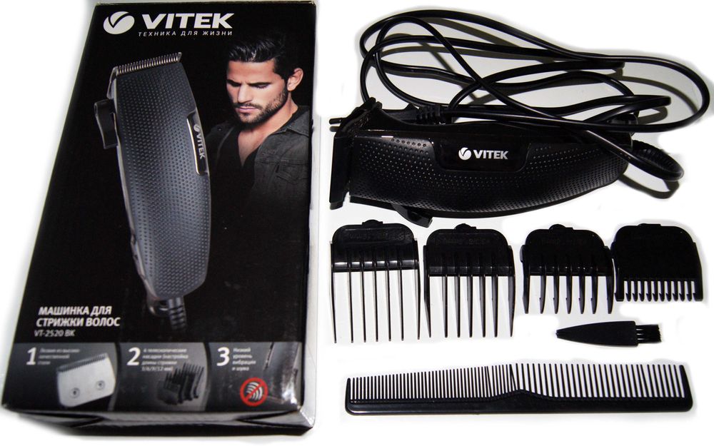 Машинка для стрижки волос Стальные лезвия Насадки Триммер мужской