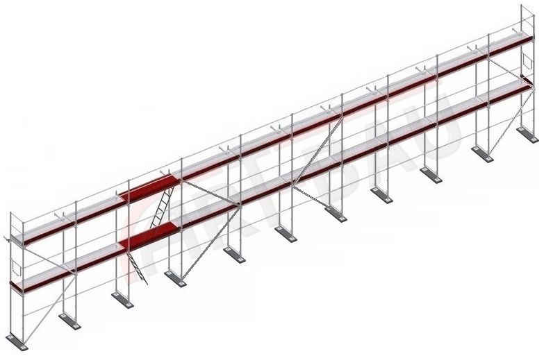 Rusztowanie Rusztowania ALUMINIOWE PLETTAC ok. 200 m2